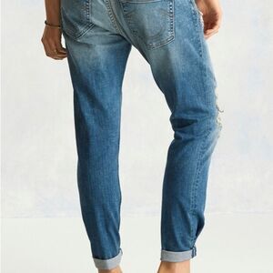 True Religion Audrey Distressed Sequin Slim Boyfriend Jeans 28